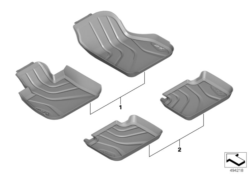 Floorliner  (03_4978) dla BMW X2 F39 X2 18dX SAC ECE