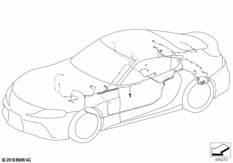 Duplikat wiązki przewodów audio  (61_6067) dla BMW TMC Supra LCI Supra 30i Cou ECE