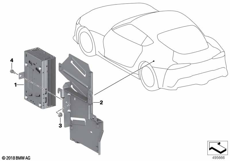 Wzmacniacz / Uchwyt  (65_3083) dla BMW TMC Supra LCI Supra 40i Cou ECE