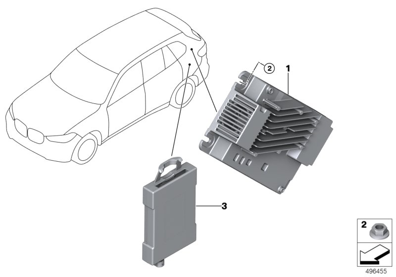 Moduł odbiornika audio  (65_3759) dla BMW X5 G05 LCI X5 40iX SAV ECE