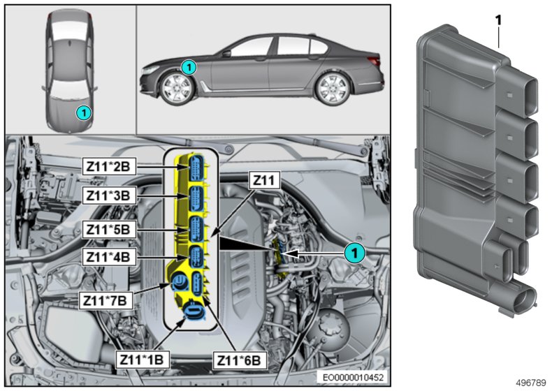 Zintegrowany moduł zasilania Z11  (61_6166) dla BMW 3' G21 M340dX Tou ECE