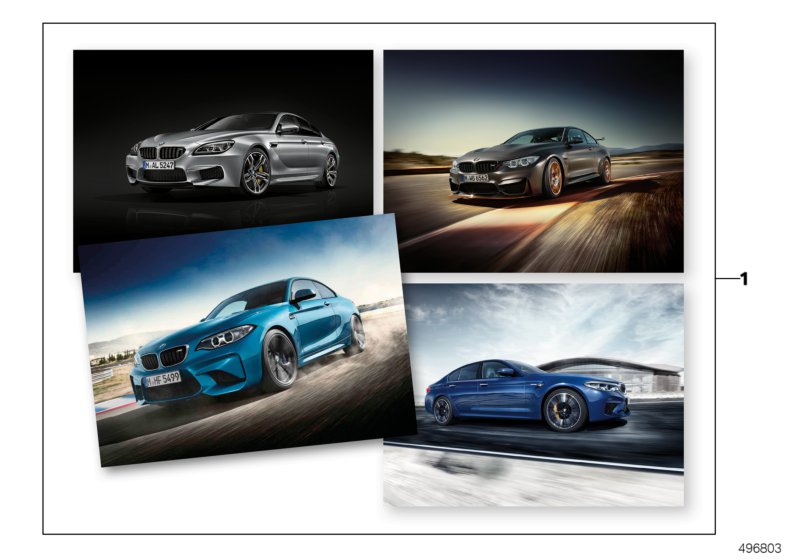 BMW M Collection - zest.posterów 18/20  (80_1308) dla BMW 5' G30 LCI 520dX Lim ECE