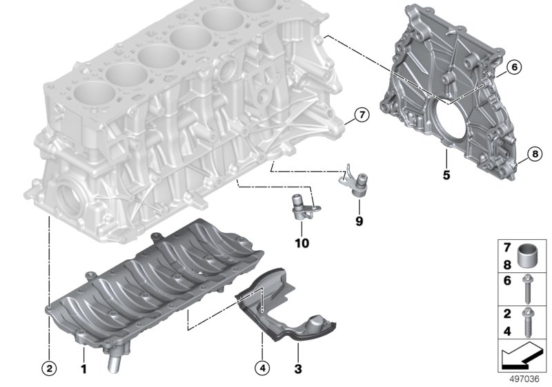 Skrzynia korbowa cylind./Elementy dod.  (11_7987) dla BMW X4 M F98 LCI X4 M SAC ECE