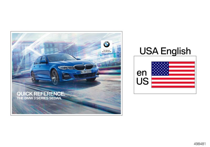 Quick Reference Card G20  (01_1628) dla BMW 3' G20 M340iX Lim ECE