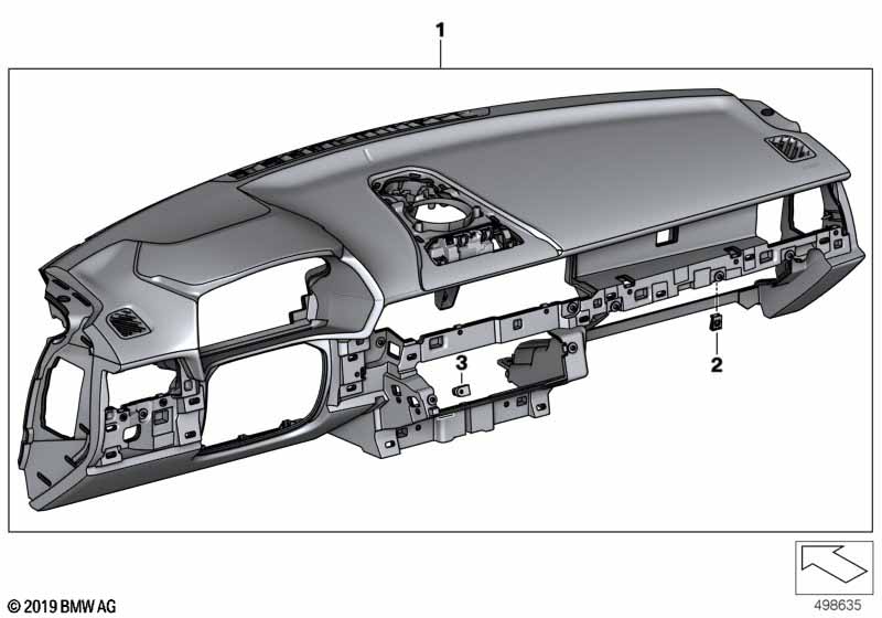 Tapicerka deski rozdzielczej  (51_9936) dla BMW TMC Supra LCI Supra M40i Cou ECE