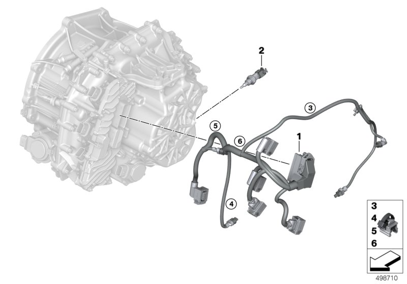 Wiązka kabl./ czujnik temp.7DCT300  (28_0059) dla MINI Cabrio F57 LCI Cooper S Cabrio ECE