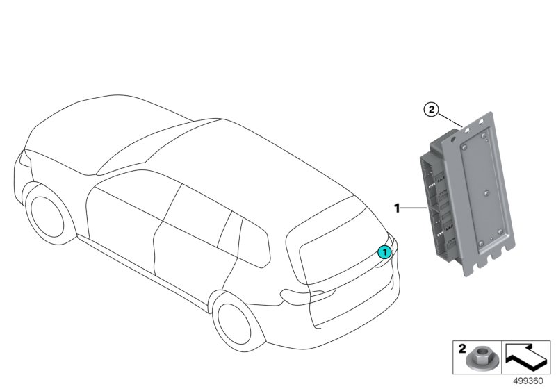 Przekładnia tylnej osi sterownik  (33_2474) dla BMW X7 G07 X7 40dX SAV ECE