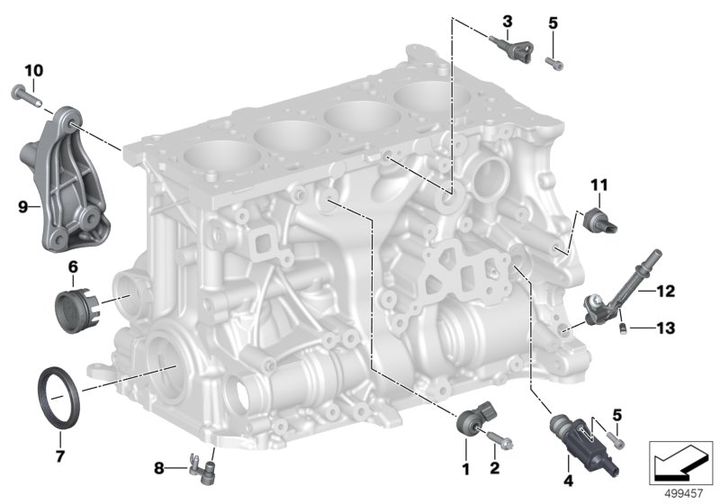 Skrzynia korbowa cylind./Elementy dod.  (11_7827) dla BMW TMC Supra LCI Supra 30i Cou ECE