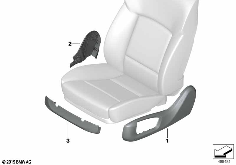 Ind. osł. foteli z przodu  (91_1571) dla BMW X6 G06 X6 M50dX SAC ECE