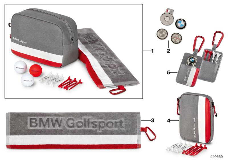 BMW Golfsport akcesoria 19/21  (80_1345) dla BMW 5' G30 LCI 520d Lim ECE