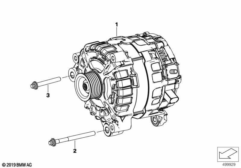 Prądnica  (12_2336) dla BMW TMC Supra LCI Supra M40i Cou ECE
