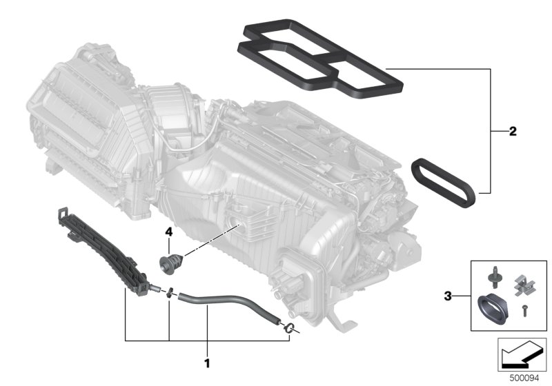 Części obudowy ogrzewania/klimatyzacji  (64_2349) dla BMW X3 G01 LCI X3 30eX SAV ECE