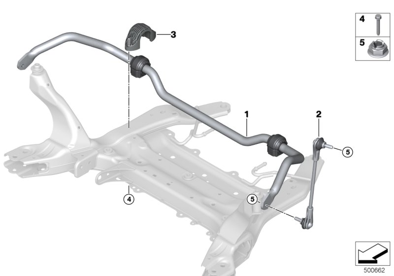 Stabilizator przedni  (31_2474) dla BMW X1 U12 X1 20Li SAV ECE