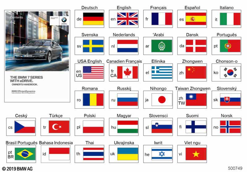 Instrukcja obsługi G11, G12 hybrydowe  (01_1474) dla BMW 7' G12 LCI 745Le Lim ECE