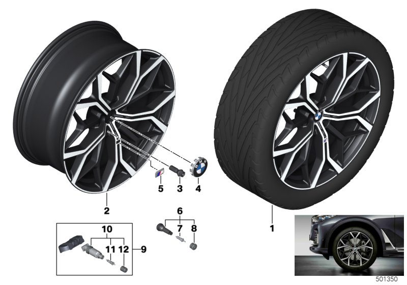 BMW k.st.l.M Y-Spoke 785M - 22