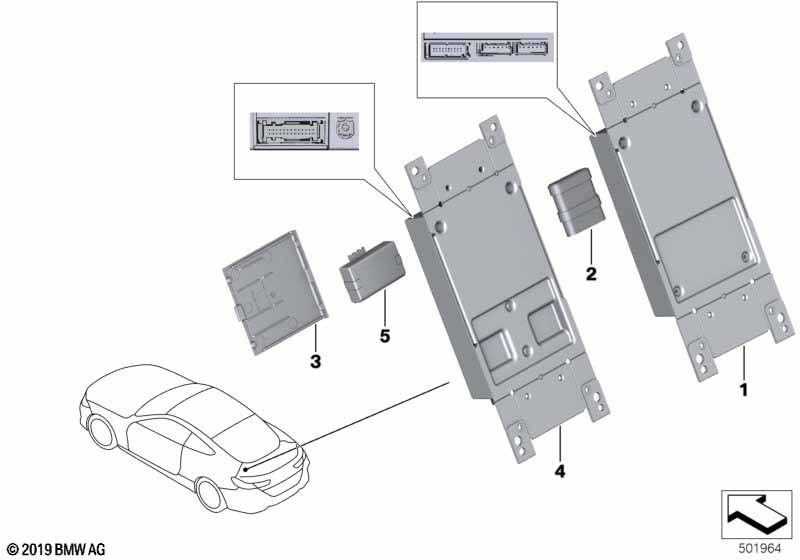 Telematic Communication Box  (84_1251) dla BMW 8' G14 M850iX Cab ECE