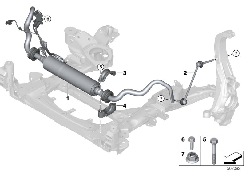 Stabiliz.prz./ Dynamic Drive na cz.koła  (31_1833) dla BMW X5 M F95 X5 M SAV ECE