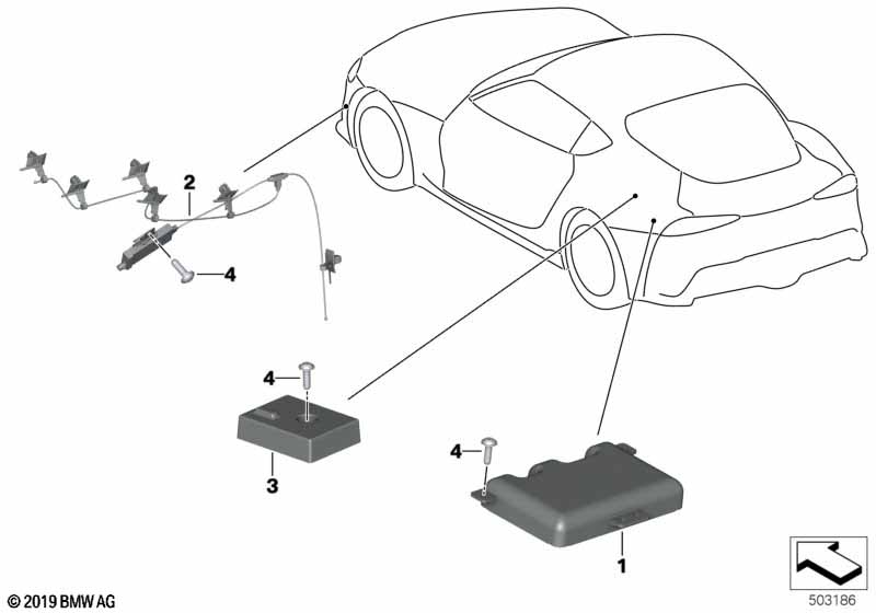 Elementy pojedyncze anteny  (65_3085) dla BMW TMC Supra LCI Supra 30i Cou ECE