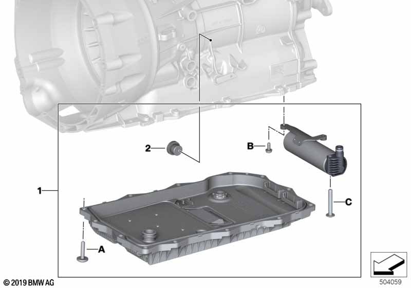 GA8HP51Z zasobnik olejowy  (24_2025) dla BMW TMC Supra LCI Supra M40i Cou ECE