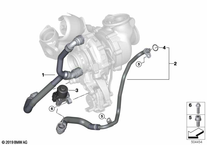 Układ chłodzenia turbosprężarki  (11_8378) dla BMW X5 G05 X5 25dX SAV ECE