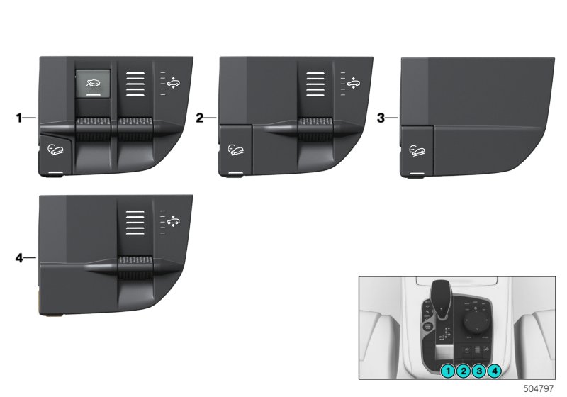 Przełącznik regulacji poziomu/ HDC  (61_5950) dla BMW X5 G05 X5 30dX SAV ECE