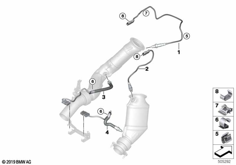 Sonda lambda/Elementy dod.  (18_1456) dla BMW 2' F87 M2 LCI M2 CS Cou ECE