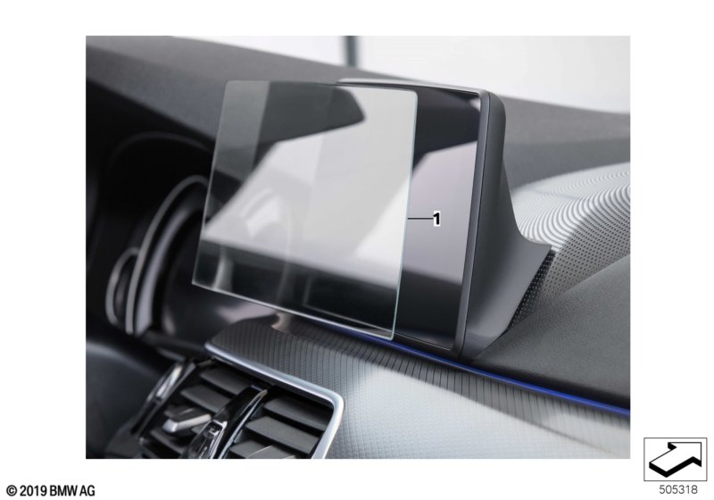 Szkło ochronne na wyśw.dotykowy  (03_5248) dla BMW X2 F39 X2 18i SAC ECE