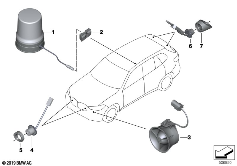 Lampa sygnalizacyjna  (63_2196) dla BMW X5 G05 X5 M50iX SAV ECE