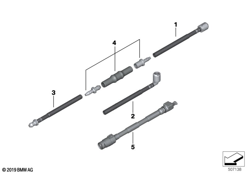 Fragmenty naprawcze węży przewodów  (61_7133) dla BMW X3 G01 LCI X3 30dX SAV ECE