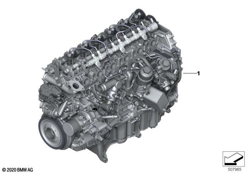 Zespół napędowy silnika  (11_8685) dla BMW X3 G01 LCI X3 30dX SAV ECE