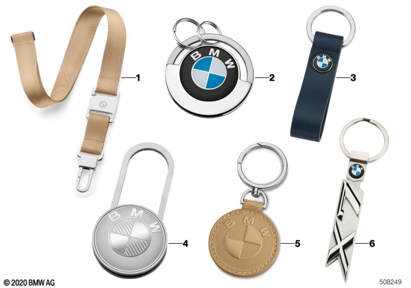 BMW Collection - breloki do kluczy 20/22  (80_1392) dla BMW X1 F48 LCI X1 25iX SAV ECE