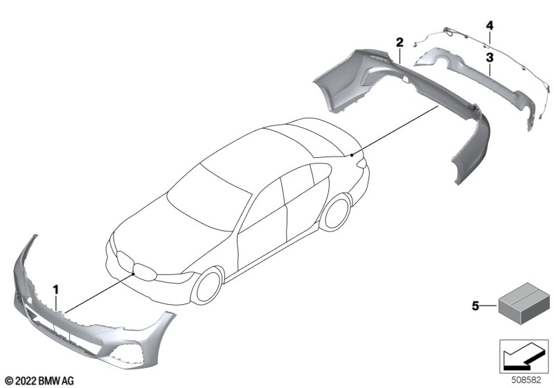 Doposażenie - pakiet aerodynamiczny M  (03_5406) dla BMW 3' G20 320i Lim ECE