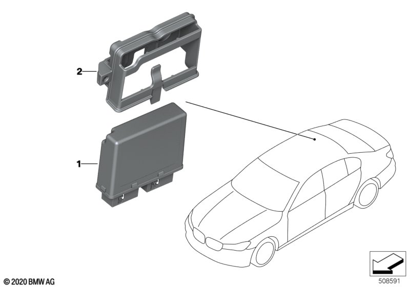 Sterownik czujnika ultradźwiękowego  (66_0572) dla BMW 3' G20 320dX Lim ECE