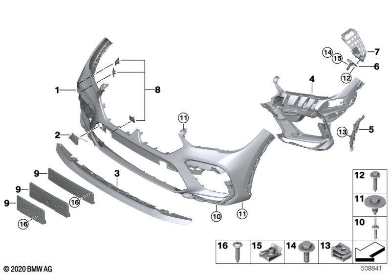 M Obudowa przednia  (51_Z048) dla BMW X6 M F96 X6 M SAC ECE