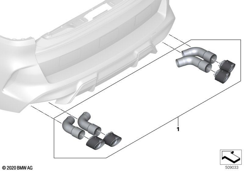 M Performance Parts  (03_5424) dla BMW X6 M F96 X6 M SAC ECE