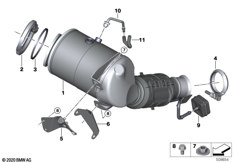 Katalizator przy silniku  (18_1880) dla MINI Countryman F60 LCI JCW ALL4 Countryman ECE