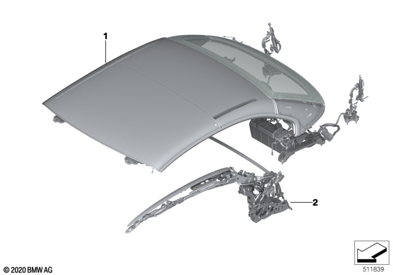 Hardtop opuszczany  (54_0467) dla BMW 4' F33 LCI 435dX Cab ECE