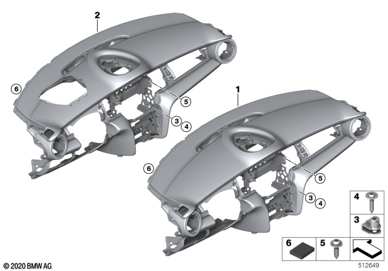 Tapicerka deski rozdzielczej - Cooper  (51_Z447) dla MINI Cabrio F57 LCI Cooper S Cabrio ECE
