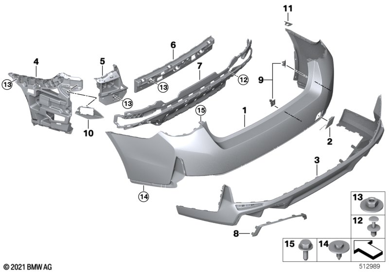 Obudowa tylna  (51_Z473) dla BMW i4 G26 Gran Coupé i4 eDrive40 Gra ECE