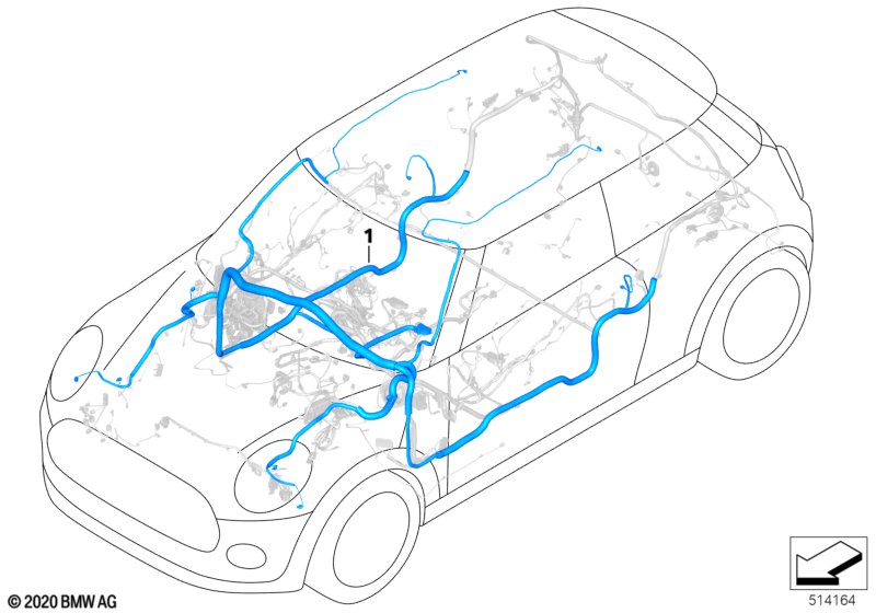 Kabel naprawczy pod. powietrznej  (61_7136) dla MINI Cabrio F57 LCI Cooper S Cabrio ECE