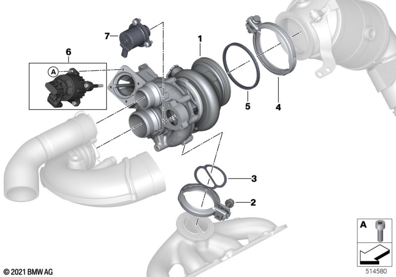 Turbosprężarka spalin  (11_7365) dla BMW 7' G11 LCI 750iX Lim ECE
