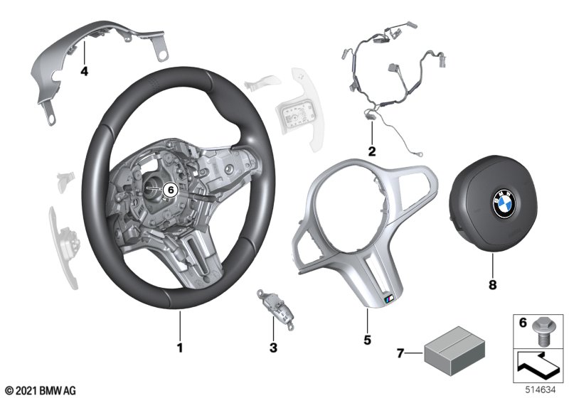 M Kier. sport. z pod. pow. Alcantara  (32_2765) dla BMW 5' F90 M5 LCI M5 CS Lim ECE