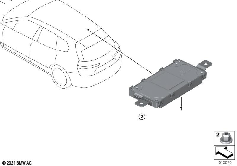 Sterownik szklanego dachu panoramicz.  (61_7215) dla BMW i iX I20 iX xDrive50 SAV ECE