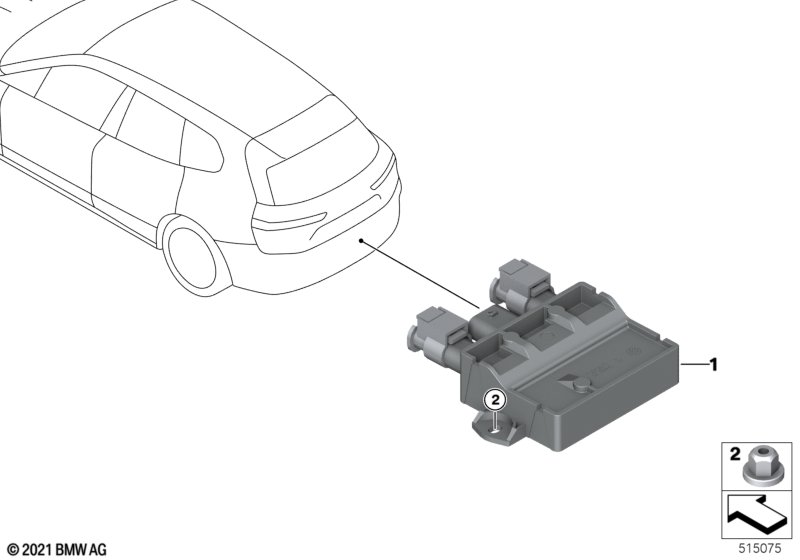 Sterownik Smart Opener  (61_7220) dla BMW i4 G26 Gran Coupé i4 M50 Gra ECE