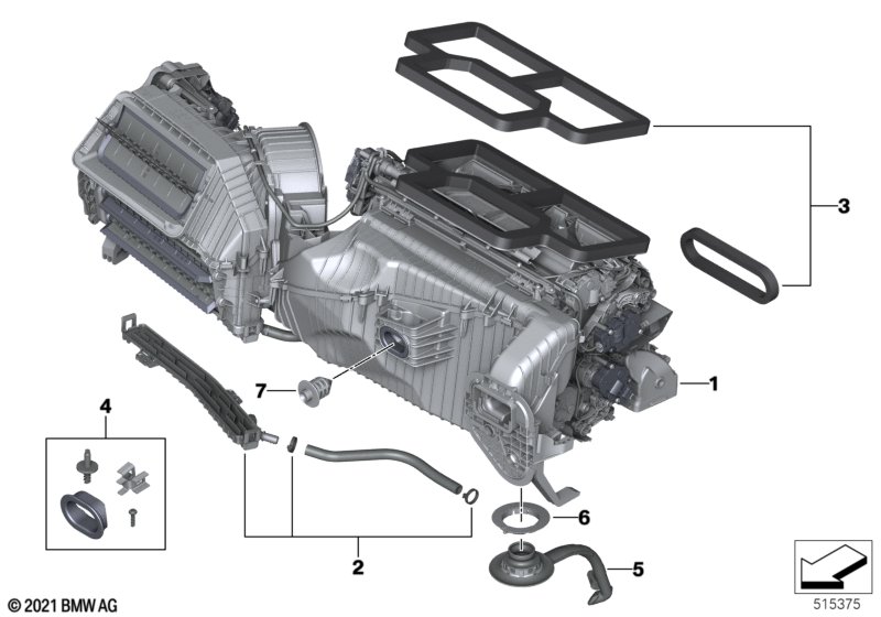 Obudowa rozdzielacza z klapami  (64_2747) dla BMW i4 G26 Gran Coupé i4 eDrive40 Gra ECE