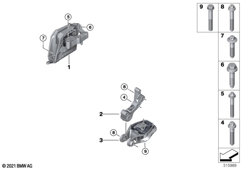 Zawieszenie silnika  (22_0518) dla BMW X2 U10 X2 20dX SAC ECE