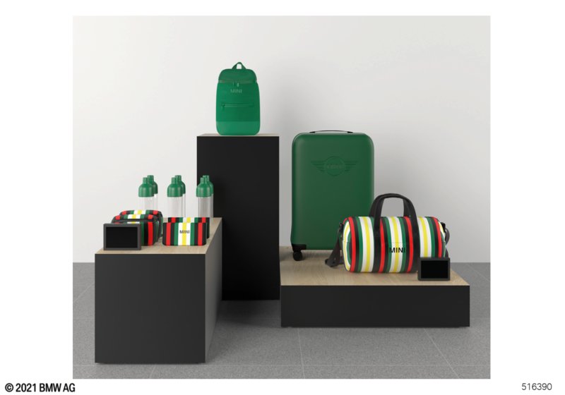 MINI 60 Years podest walizki i torby  (80_1473) dla MINI Clubman F54 LCI One D Clubman ECE
