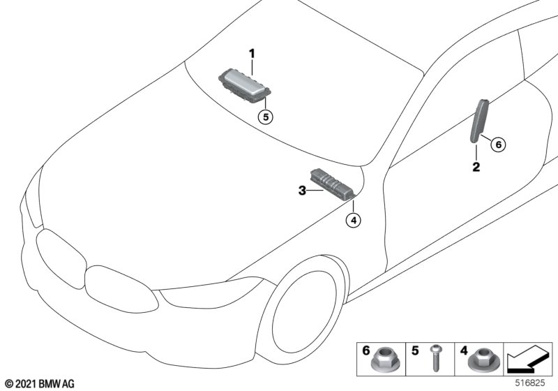 Poduszka powietrzna  (72_0902) dla BMW 8' F91 M8 M8 Cab ECE