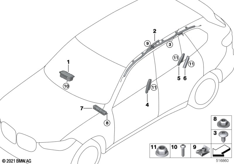 Poduszka powietrzna  (72_0888) dla BMW X5 G05 X5 45eX SAV ECE