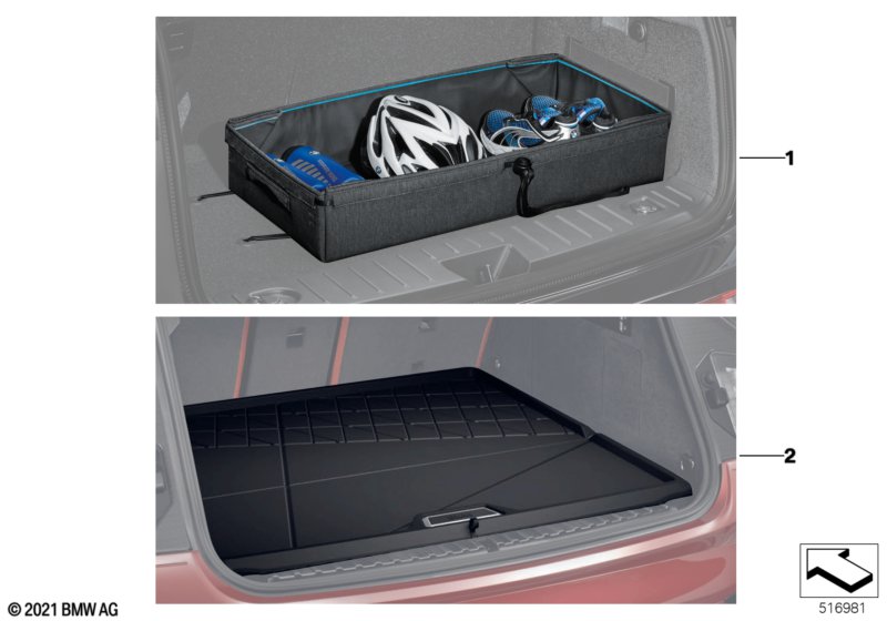 Mata kształtowa bagażnika  (03_1493) dla BMW i iX I20 iX xDrive50 SAV ECE